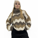 maglione con collo ad anello nancy